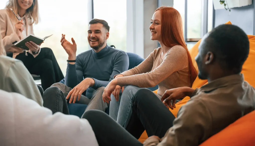 small group therapy mental health session in cambridge